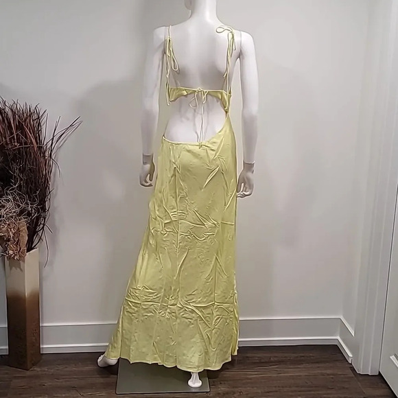FOR Love & Lemons Kyra Cut Out Maxi Dress in Yellow - Picture 8 of 12